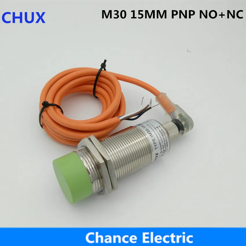M30 индуктивный датчик приближения переключатель PNP 4 провода NO + NC (IM30 15 DPC C) мм