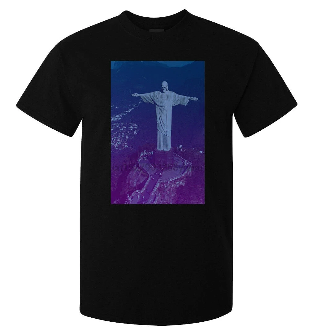 Biggest Jesus Christ Statue Photo Art men (woman available) t shirt black |