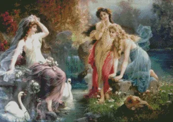 

Top new Embroidery Counted Cross Stitch Kits Needlework - Crafts 14 ct DMC DIY Arts Handmade Decor -Girl