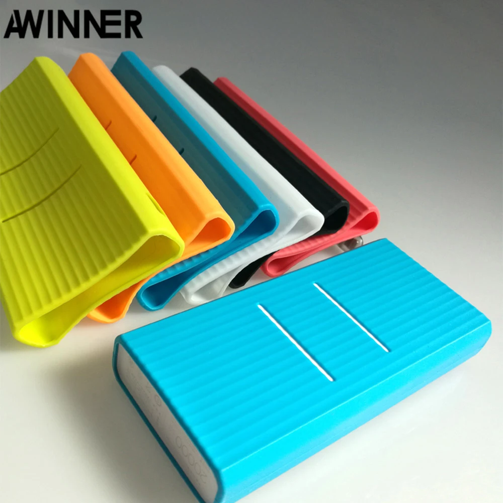 AWINNER силиконовый защитный чехол для Xiaomi Xiao Mi 20000 мАч Внешний аккумулятор 2C PLM06ZM