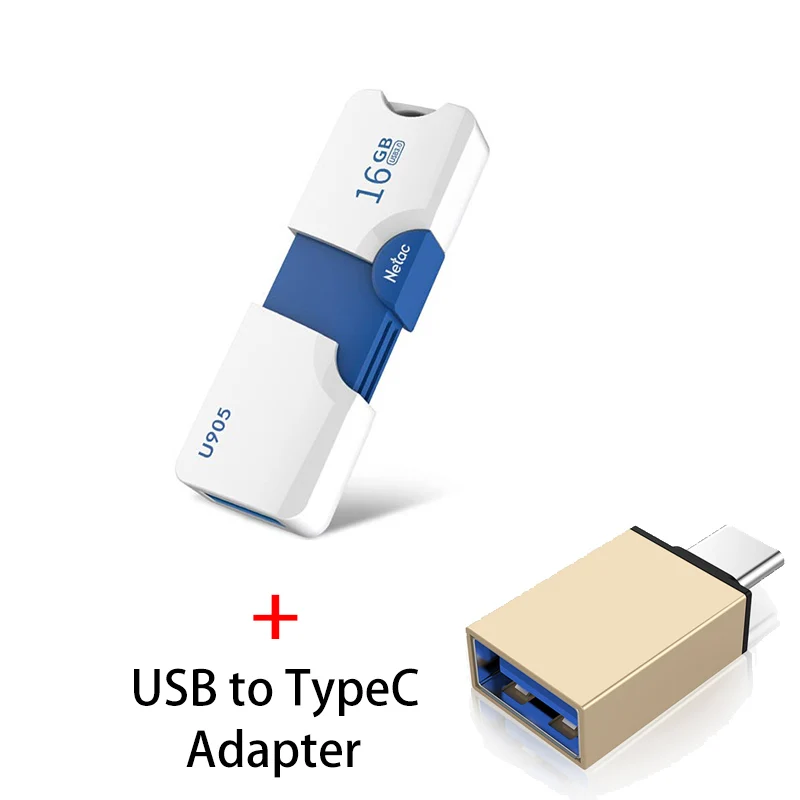 U905 B Netac Pendrive 128gb 64gb 32gb 16gb USB Flash Drive 32 64 128 16 GB Pen Drive 2.0 USB Stick Disk on Key Memory for Phone - Цвет: U905 B