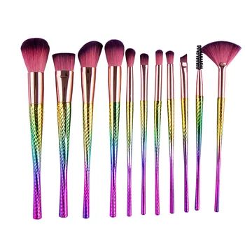 

11pcs Dazzling Makeup Brushes Cosmetics Tool Foundation Face Beauty Brushes