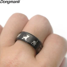 K104 стиль мультфильм Король Лев кольцо из нержавеющей стали для мужчин ювелирные изделия в серебряном черном мужчин подарки