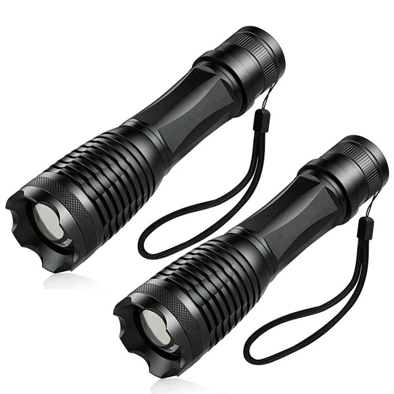 

LED Flashlight, Super Bright 800-1200 lumen T6 Flashlight, Portable Adjustable Focus Flashlight, 5 Modes Adjustable, Flashlight