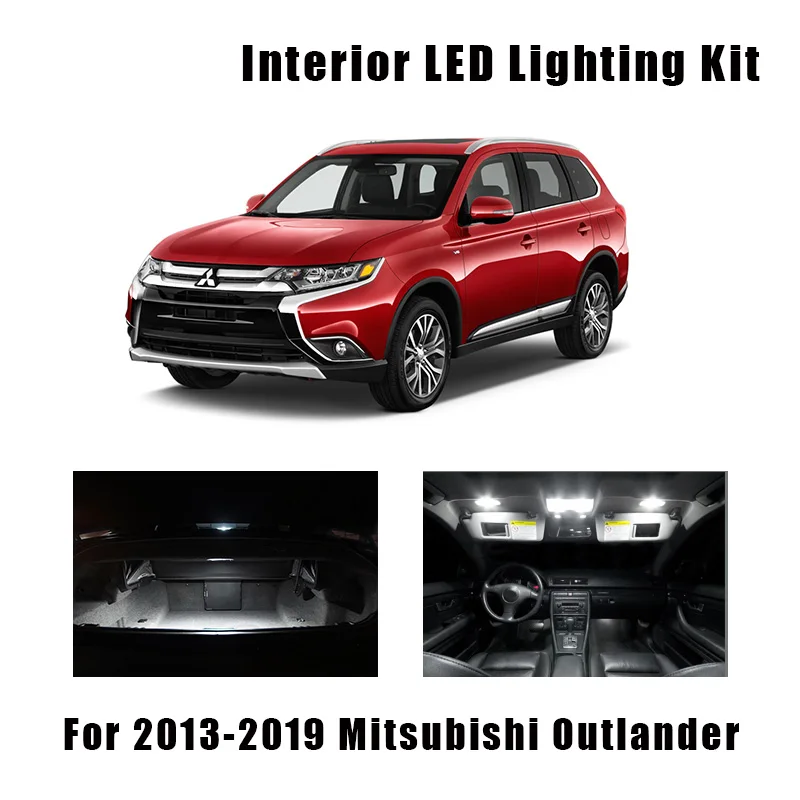 11 шт. белые светодиодные лампы для Mitsubishi Outlander 2013 2017 2018 2019|Сигнальная лампа| |