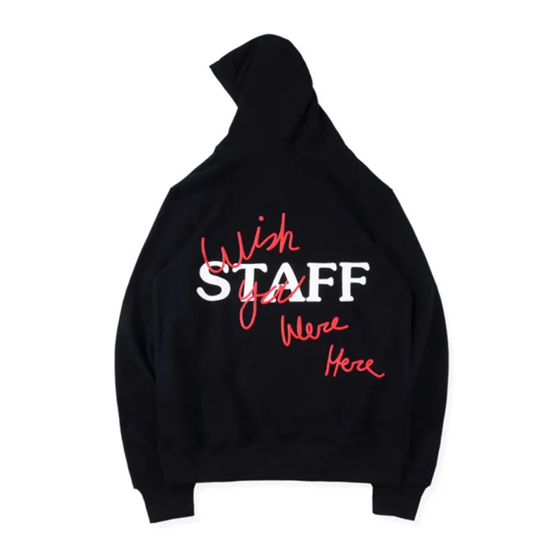 

TRAVIS SCOTT ASTROWORLD Staff Tour Mens Hip Hop Hoodies Pullover Long Sleeve Staff Tour Homme Clothing