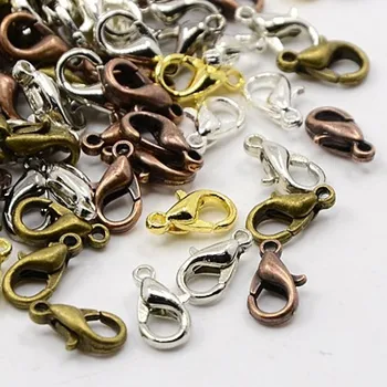 

1000pcs 12x6mm Silver Zinc Alloy Lobster Claw Clasps for DIY Bracelet Necklace Jewelry DIY Making Wholesales Accessories