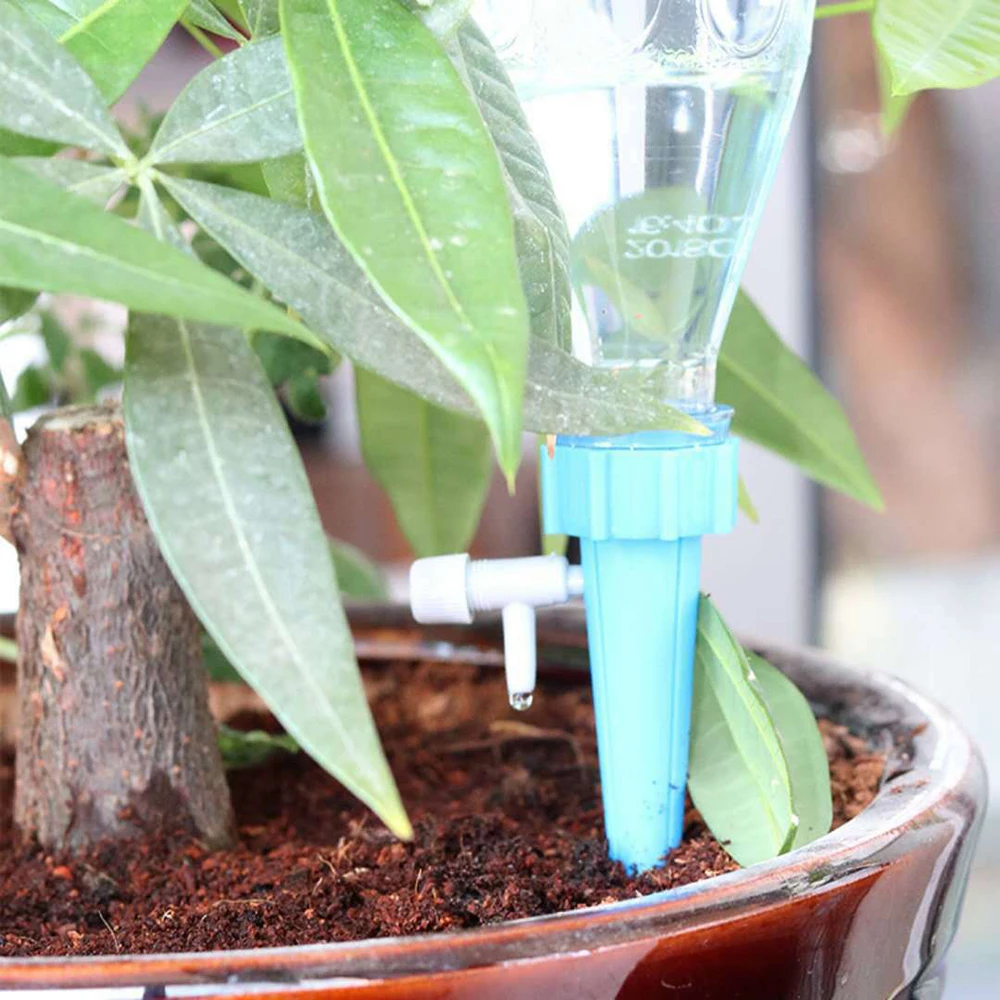 Автоматический полив оросительные наборы водная банка автоматический с переключателем поливочное устройство пластиковый полив растений самополив горшок 2 шт