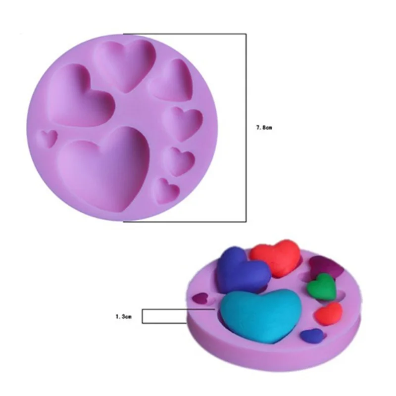Силиконовые формы в форме сердца для свадебного торта ко Дню Святого Валентина формы для выпечки кондитерских изделий инструменты для украшения кондитерских изделий печенье шоколадные формы