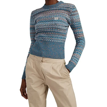 

Autumn and Winter Wool Women Sweater Knitted Long Sleeved O-neck Pullovers 2019 New Ladies Clothing Sweaters