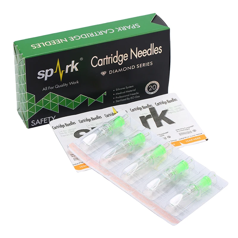 

Mummy Round Liner Tattoo Needles Spark Cartridge Needles Transparent Color Compatible With All Types Cartridge Grips Machines