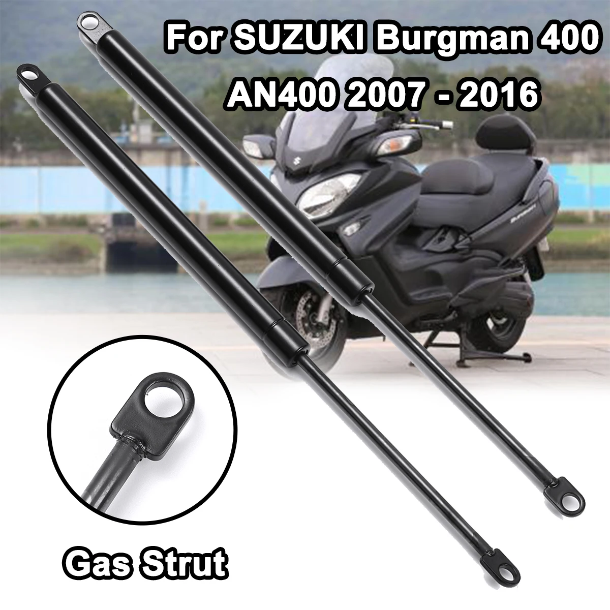 

Motorcycle Scooter Seat Adjust Adjuster Shock Lift Strut Bar Support Props Rod Arm Gas For SUZUKI Burgman 400 AN400 2007-2016