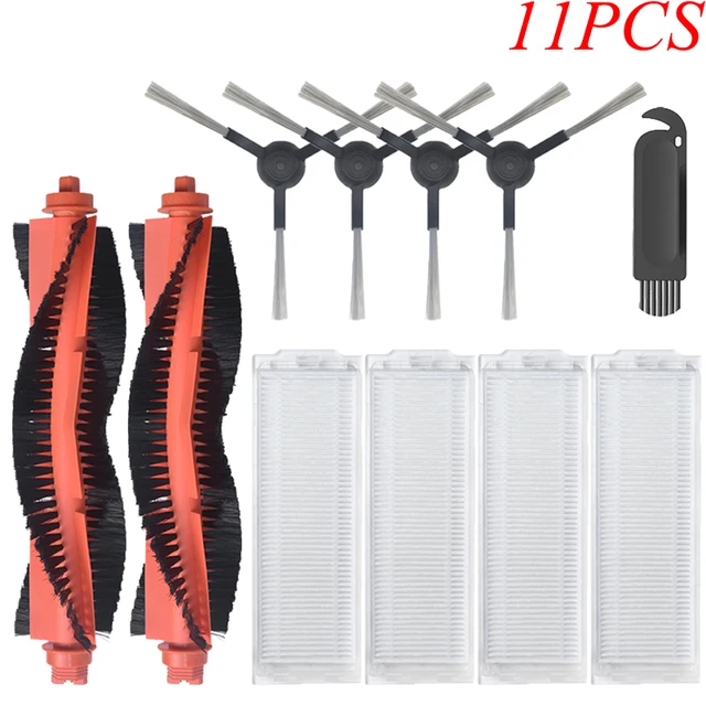 For Xiaomi Mijia Mop Pro STYTJ02YM VIOMI V3 SE V2 PRORobot Vacuum Cleaner Main/Side Brush Hepa Filter home appliance Parts 11PCS
