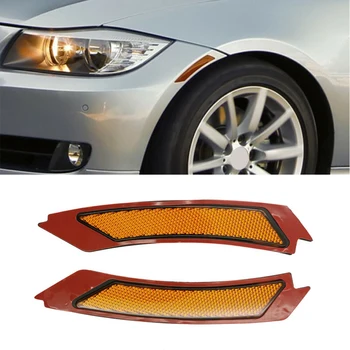 

Side Marker Lights Front Bumper Reflectors Amber/Yellow Vehicle Plastic