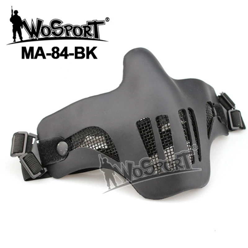 

Защитный чехол для лица из стальной проволоки, защитный слой из кожи высшего качества, боевой товар для самообороны на открытом воздухе, костюм для секретной охоты