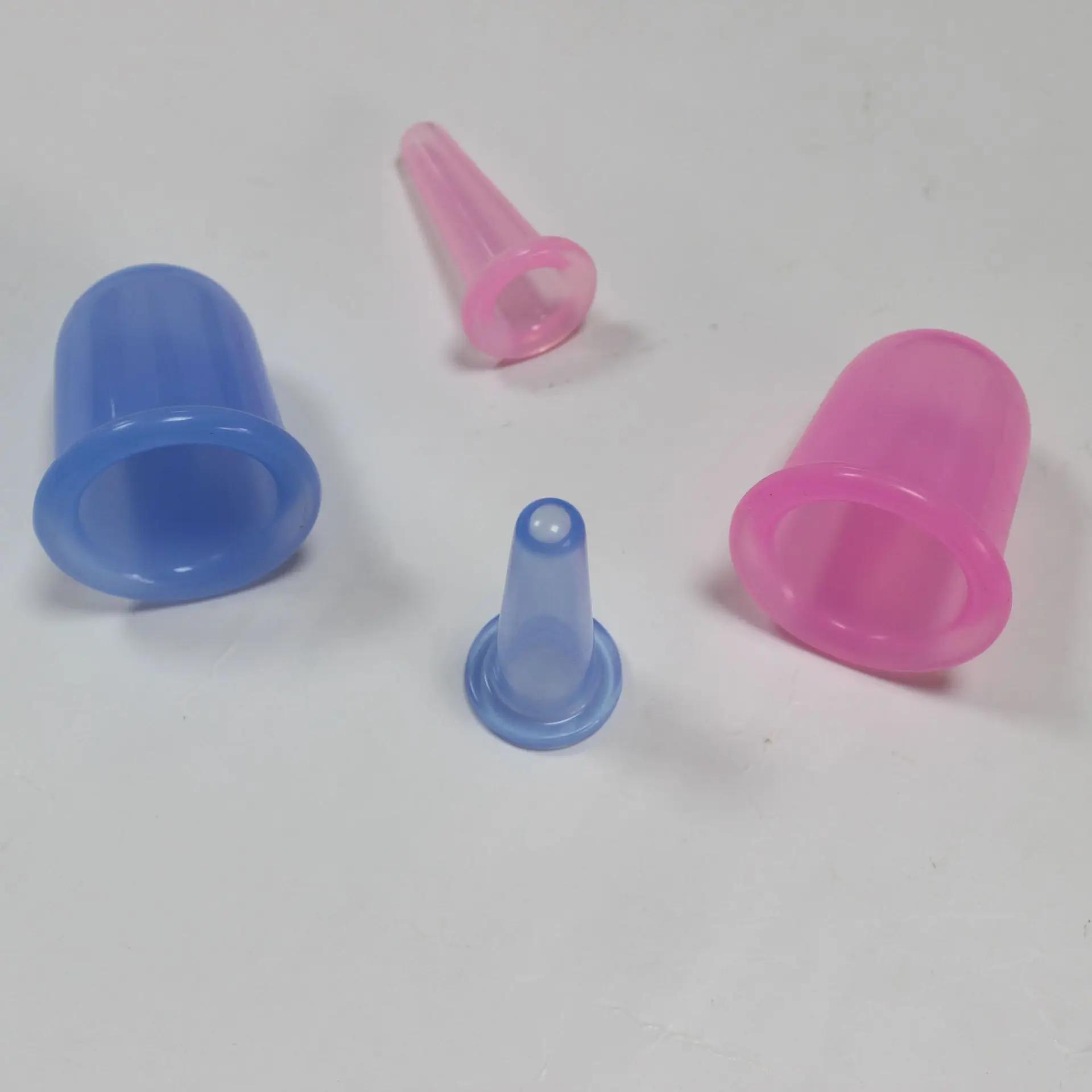 Silicone Chinese Suction Cups jar vacuum cupping cans for body face Neck massage Vacuum Silicone Cupping Cups Health care