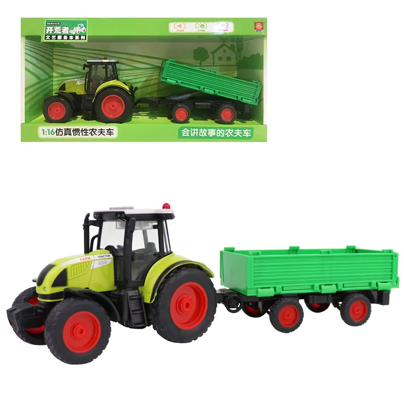 

Literature And Art Farmer Car 1: 16 Bucket Trailer Inertia Tractor Model Music Story W900g Boxed