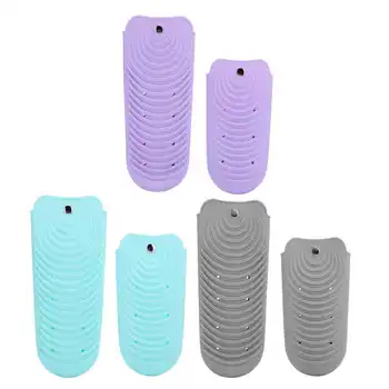 

Barber Accessories Hair Straightener Pouch Silicone Storage Bag Heat Resistant Hair Iron Mat Cover Hair Diffuser