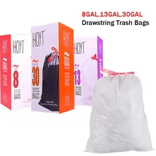Best Offers 90 Pack 8/13/30 Gallon Plastic Trash Bags Extra Large Strong Drawstring Trash Bags for Room,Kitchen,Office 60x55cm