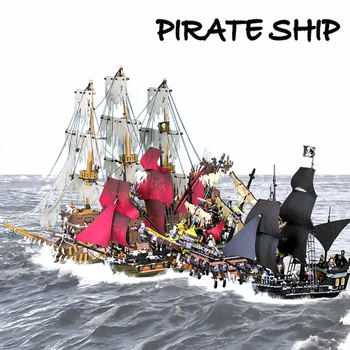 

16002 16006 16009 16016 16042Movie Series Pirates Of Caribbean Ships Barracuda Bay Toys Building Blocks Bricks 4184 4195 70618