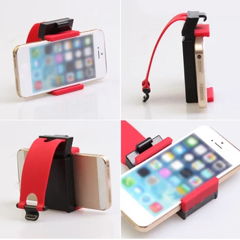 

Stand Phone Holder Steering Wheel Clip Accessories Red Car Interior Mount