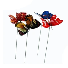 Искусственный сад бабочек украшения из бабочек; ставки двор завод лужайка поддельные Butterefly разные цвета