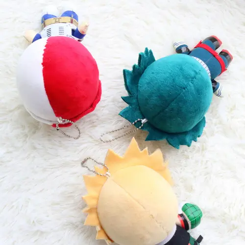 15CM My Hero Academia Anime Izuku Midoriya Katsuki Bakugou Shouto Todoroki Plush Pendant Toy Soft Plush Doll Gift - Image 2