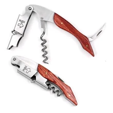 Открывалка для бутылок вина и пива, нержавеющая сталь, гиппокамп, штопор с деревянной ручкой, Профессиональная многофункциональная открывалка для вина, портативная