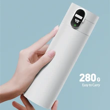 Умная бутылка для воды с дисплеем температуры, Вакуумная бутылка с зарядкой через usb, термос, 24 часа, горячая чашка, 320 мл, бутылка с напоминанием о питье, Изолированная бутылка