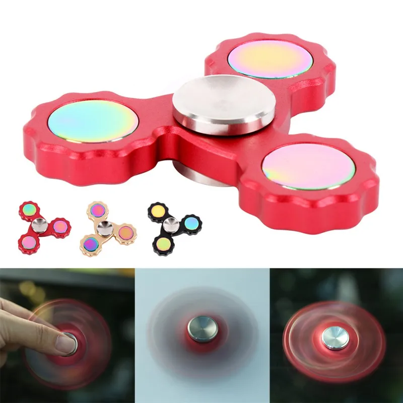 

Attention deficit hyperactivity disorder toy gyro triangle fingertip creative EDC decompression GIFT finger gyro three-leaf