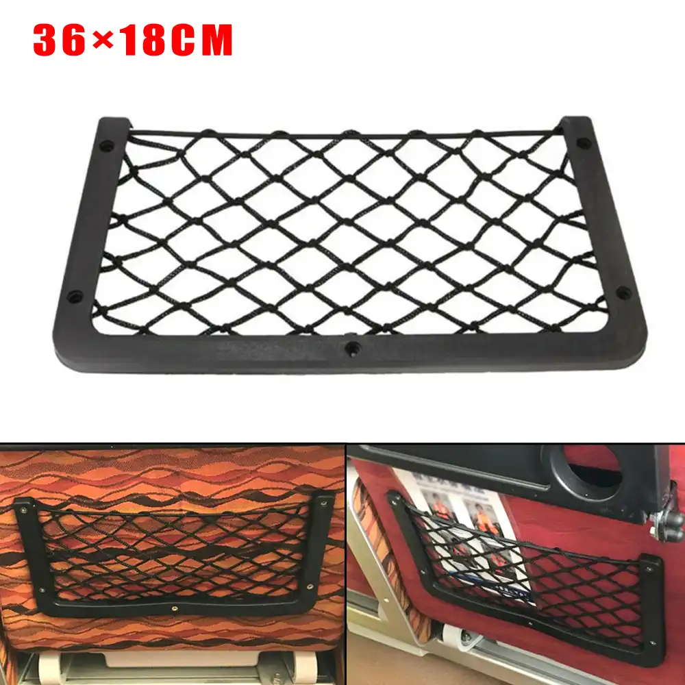 18cm Large Storage Net Caravan Elastic Net Storage Holder Youyijia 3Pcs Car Storage Net 35