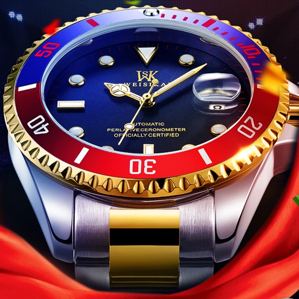 Лидер продаж 2021 мужские часы Роскошные водонепроницаемые механические с