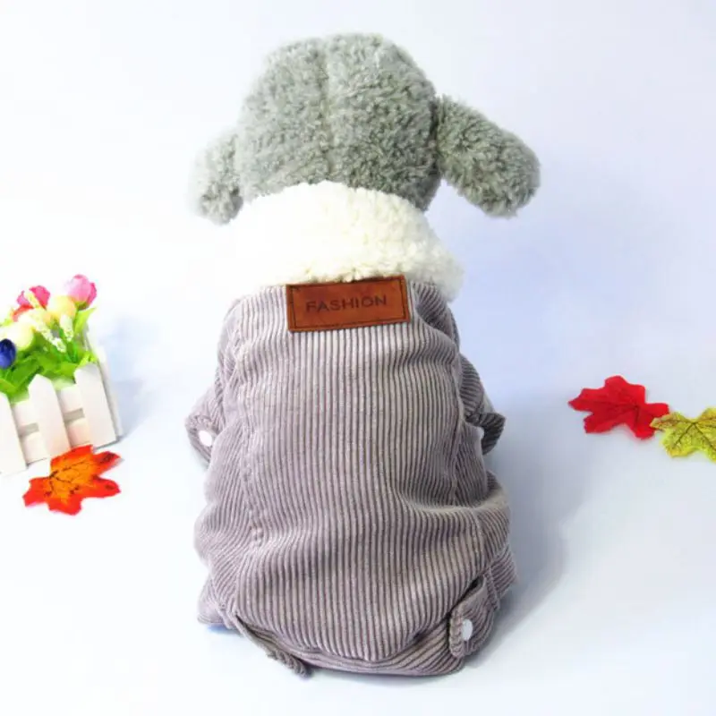 

Pet Clothes 2 Leg Coat Fashion Winter Warm Thick Cashmere Welvet Jacket Dog Cotton Jacket Keep Warm Lambskin Jacket Dog Clothes