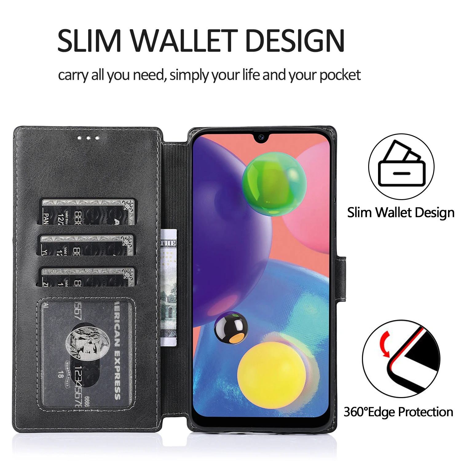 Для samsung Galaxy A30 A20 A10S A50 A30S A50S A40 A70 A10 A20E A20S A70S кожи с окошком для экрана Защитный