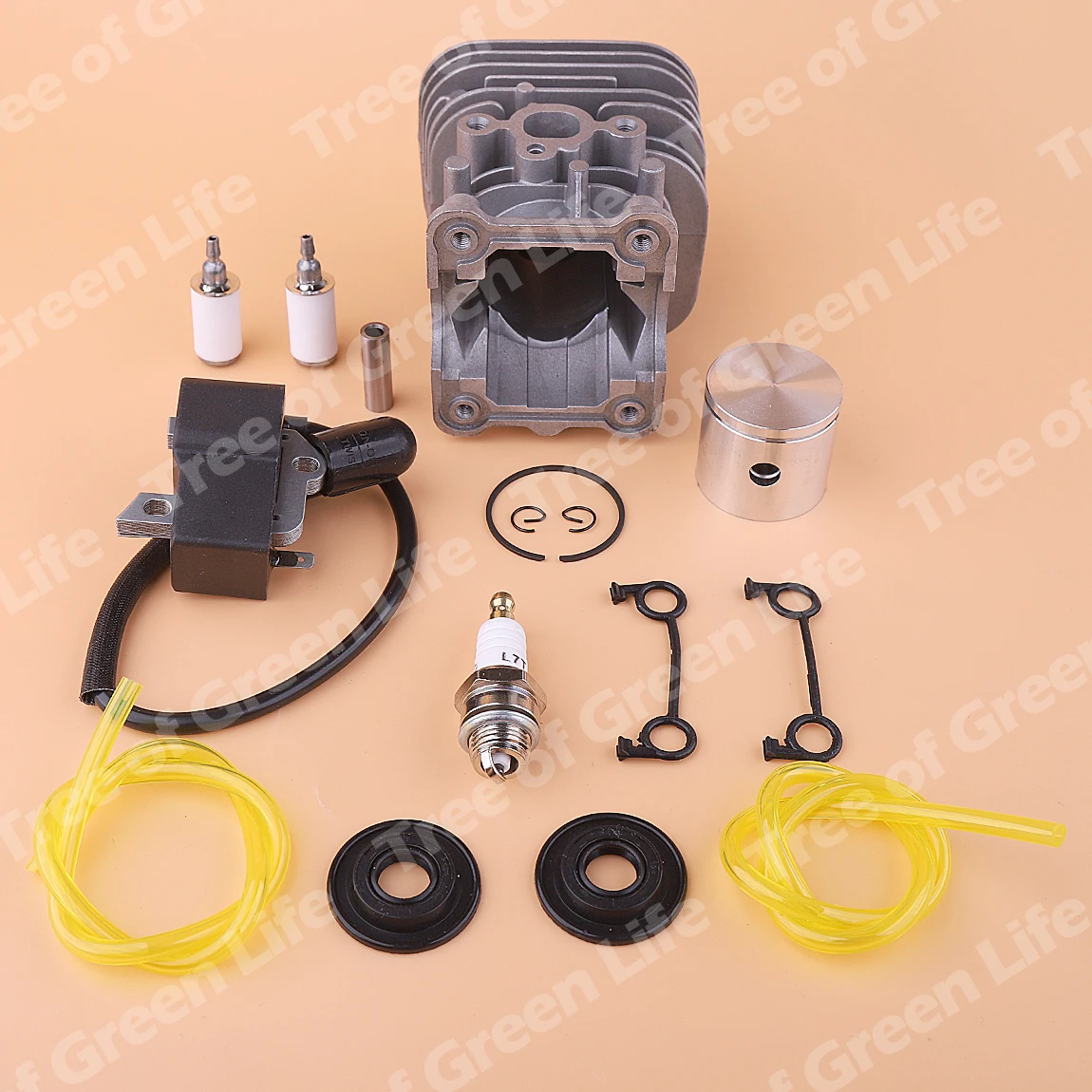 Kit De Bobine De Piston VILLE à Intervalles De 35mm, Pour Husqvarna 125E 125C 125R 125RJ 125LDX, Ligne De Filtre à Carburant
