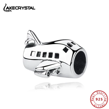 

Authentic Original 100% 925 Sterling Silver Charms Fit Bracelets Charm Airplane Beads For Women Diy Fine Jewelry