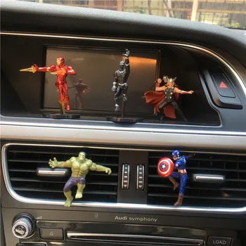 

5PCS Avengers Mini Captain America Iron Man Car Ornaments Car Interior Decoration Araba Aksesuar Car Accessories