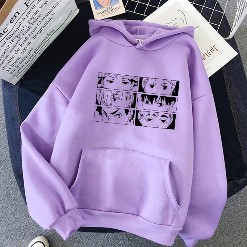 Japanese Anime 90s Hoodie Women Haikyuu Funny Karasuno Fly High Streetwear Winter Fashion Warm Sweatshirts Unisex naruto hoodie Hoodies & Sweatshirts