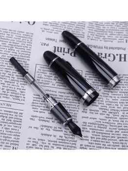 

New Jinhao 159 Black And Silver M Nib Fountain Pen Thick