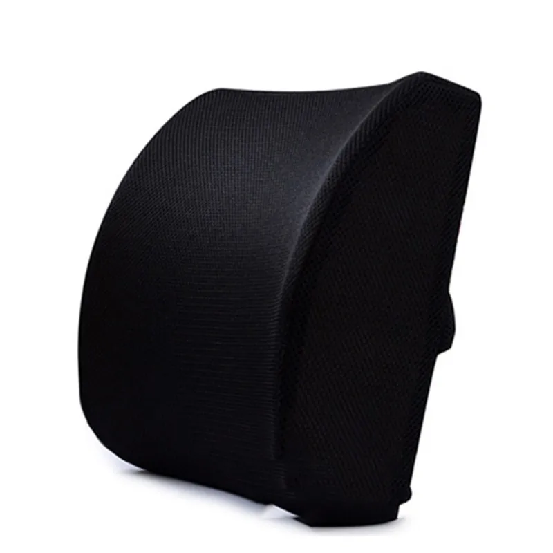 Comfortable Ergonomic Orthopedic Lumbar Support Pillow Memory Foam Car Seat Office Chair Back Support Spine Pillow Cushion Slow - Цвет: B