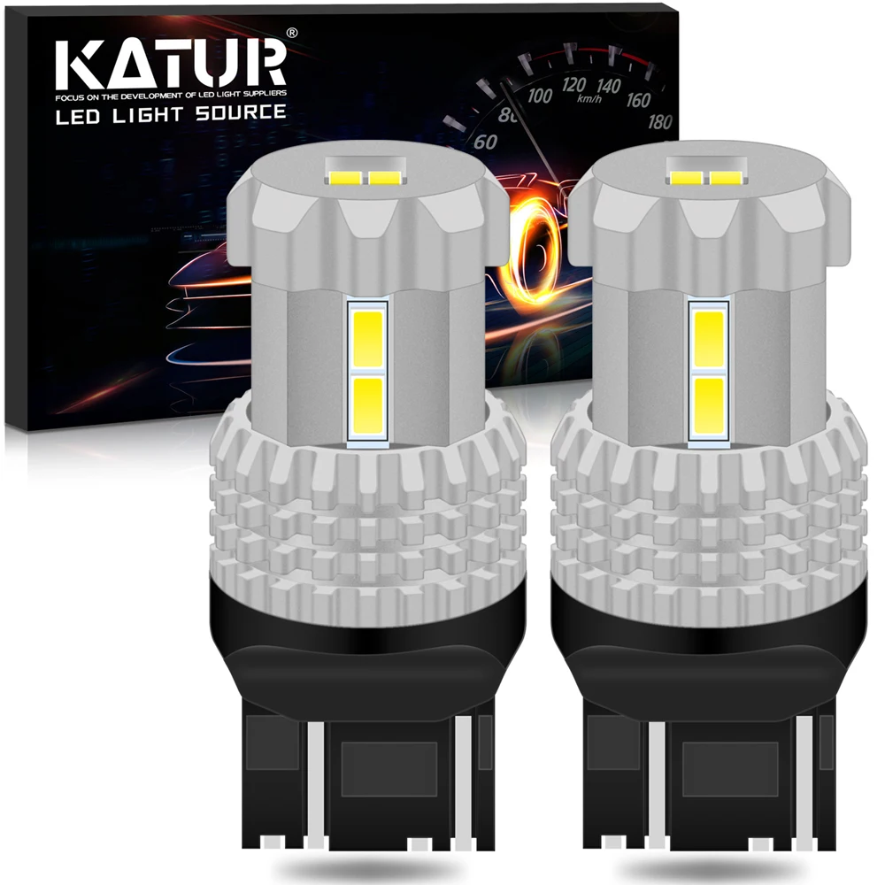 2X Lampada Di Segnalazione 7443 7440 Led Luce Di Retromarcia Segnale Freno Auto Lampadina Led 12V Lampadina Arancione Bianca W21 5W W21/5W T20 Led