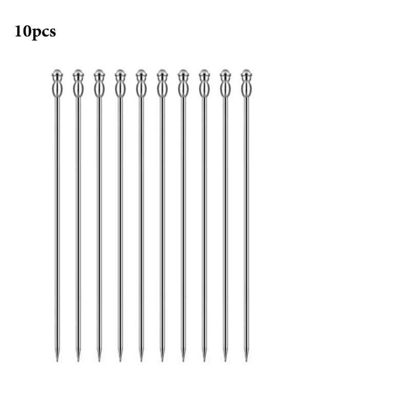 Cocktail Picks Stick, 20Pcs Cocktail Toothpicks, Stainless Steel Martini Olive Picks for Bar Barbecue Fruit, Bloody Mary Drink S