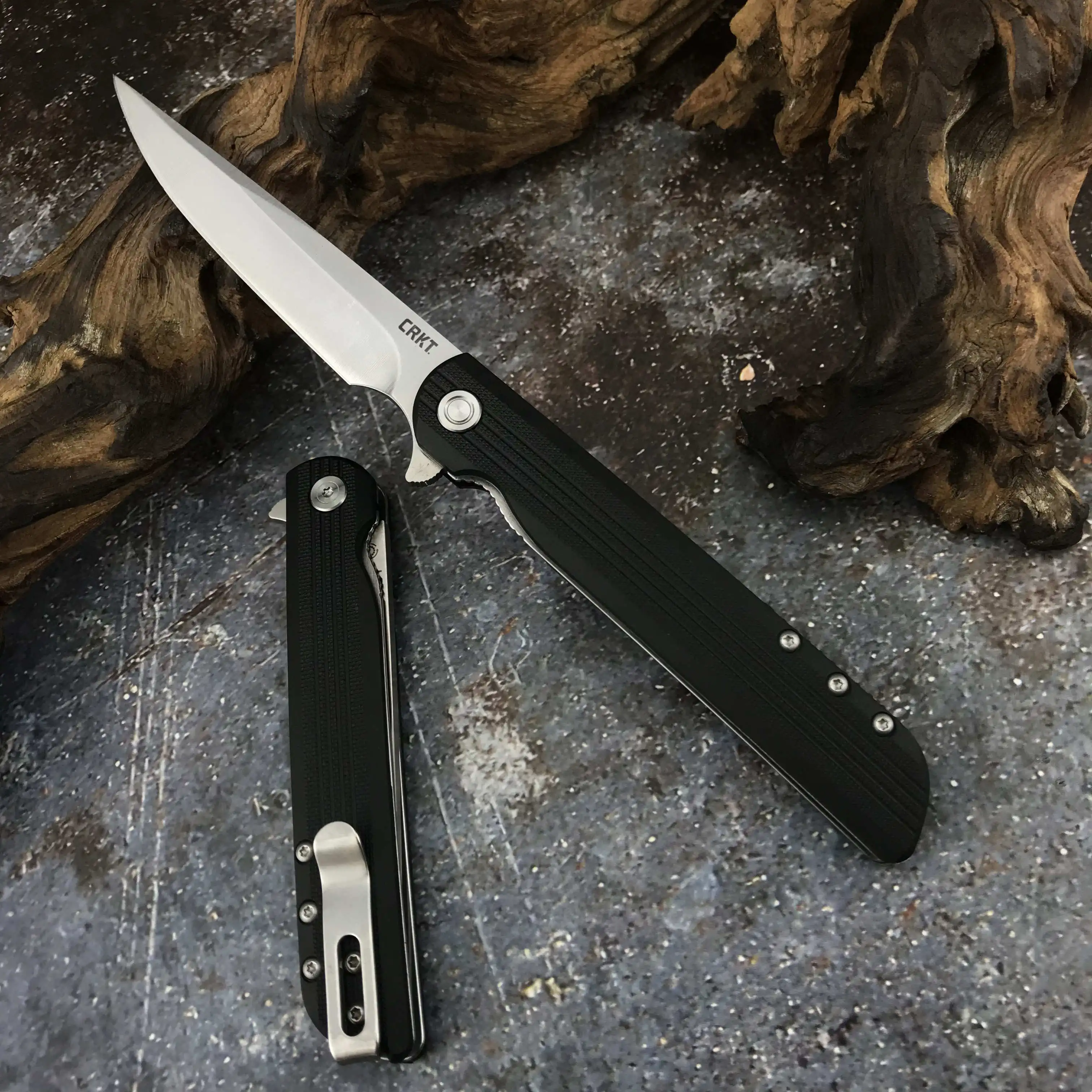 Новейший большой нож-раскладушка CRKT 3810 Matt Lerch LCK + с атласным лезвием 3 621 дюйма