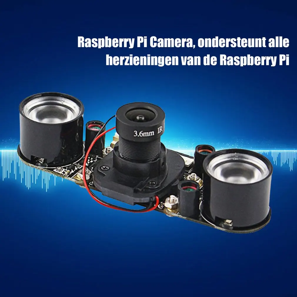 Для модуля камеры Raspberry Pi с автоматической ИК-камерой ночного видения 5MP HD веб-камера для Raspberry Pi 4 Модель B/3B+/3B/2B