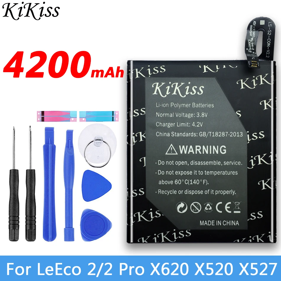 KiKiss 4200 мАч аккумуляторная батарея для LeEco Letv Le Phone 2 X620 / Pro X520 X527 сменные батареи