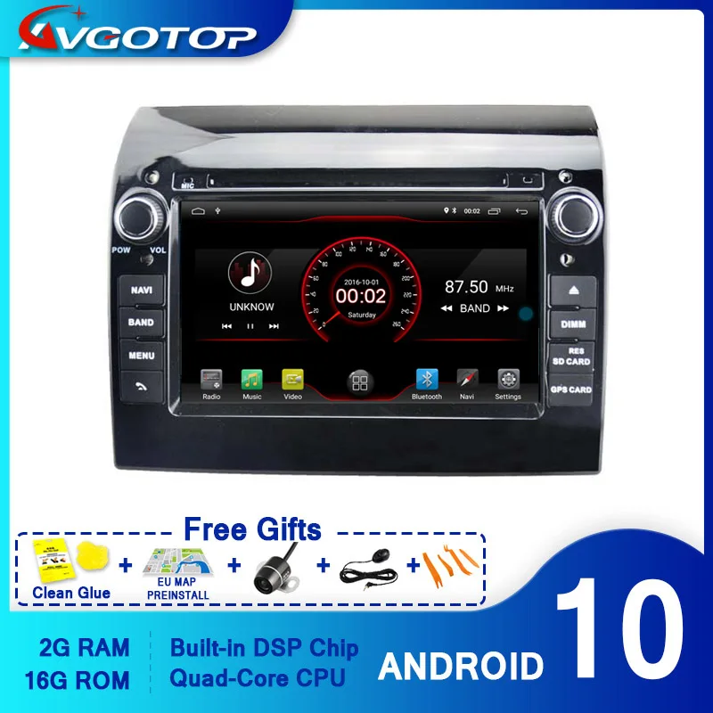 AVGOTOP Android 10 автомобильный Радио навигационный плеер для FIAT DUCATO MP3 MP4 Wifi автомобиль