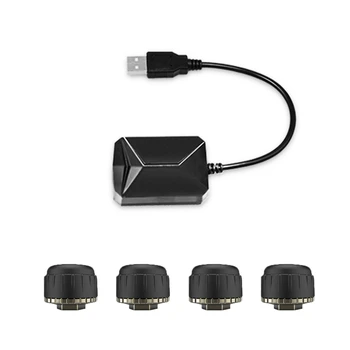 

New Car TPMS for Android USB Tire Pressure Monitoring System Navigation Display Wireless Auto Tyre Pressure Security Alarm