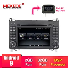 MEKEDE 1024*600 Android 9 2din автомобильный DVD gps головное устройство для Mercedes Benz B200 A B класс W169 W245 Viano Vito W639 Sprinter W906