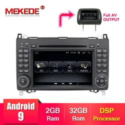 MEKEDE 1024*600 Android 8,1 2din автомобильный DVD gps Штатная для Mercedes Benz B200 A B класс W169 W245 Viano Vito W639 Sprinter W906