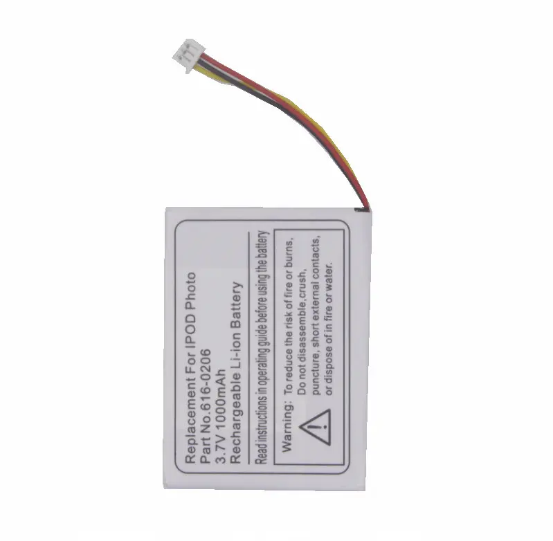 10 шт./лот 616-0206 616-0183 1000 мАч аккумулятор для iPod Classic 4-го поколения/фото U2 20 40 ГБ